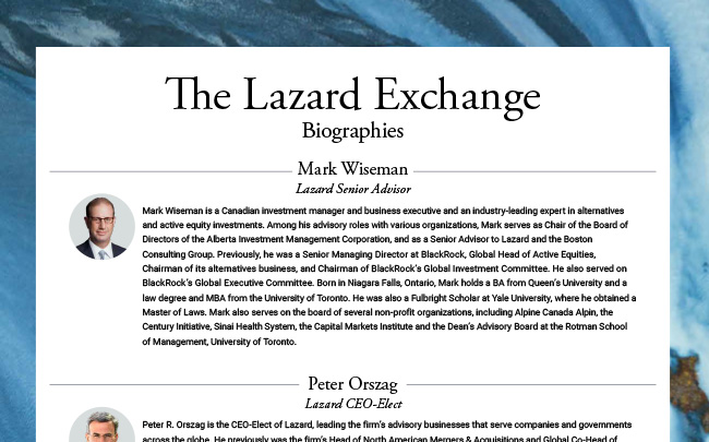The Lazard Exchange