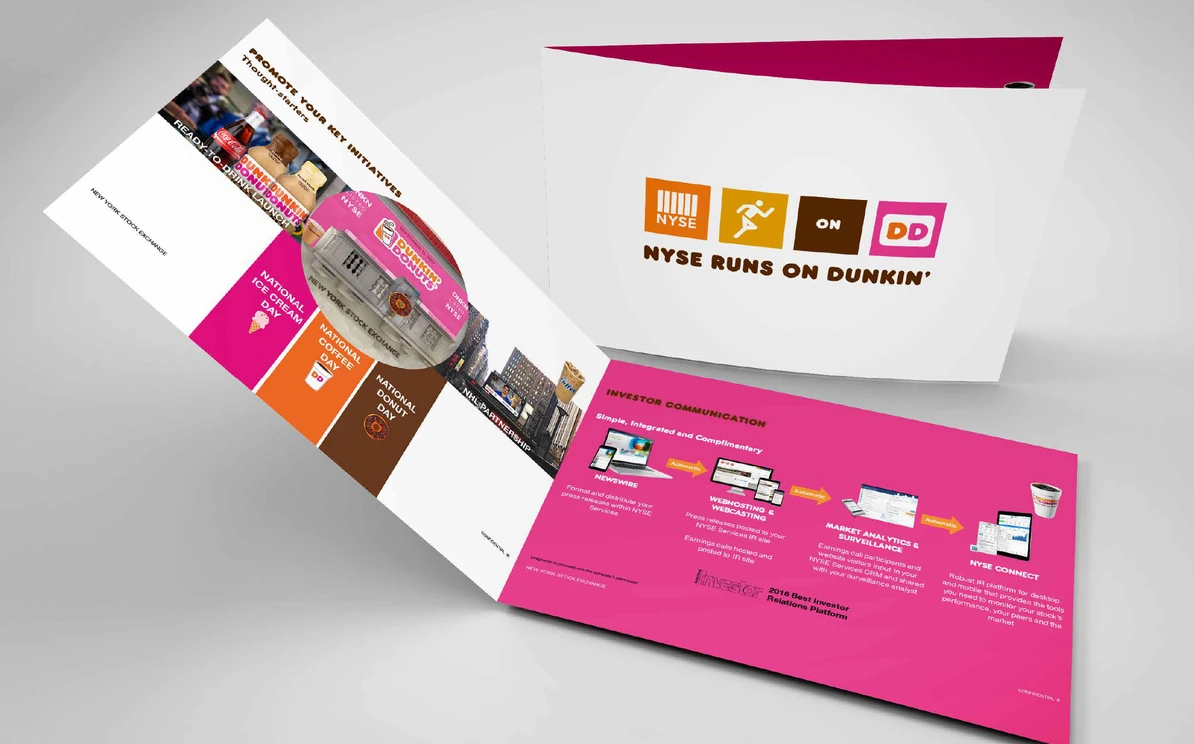 Dunkin Donuts NYSE pitch booklet